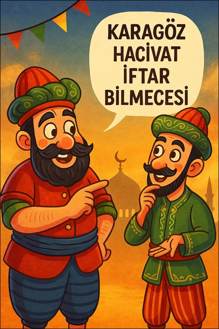Ramazan Eğlencesi Karagöz ve Hacivat iftar Bilmecesi