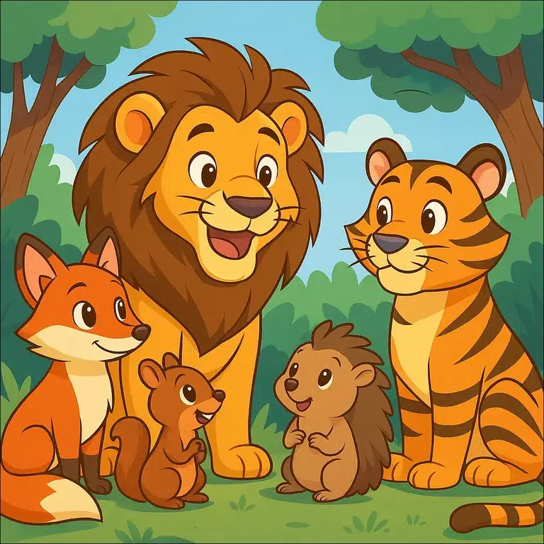 Orman Kralı Aslan Masalı Oku