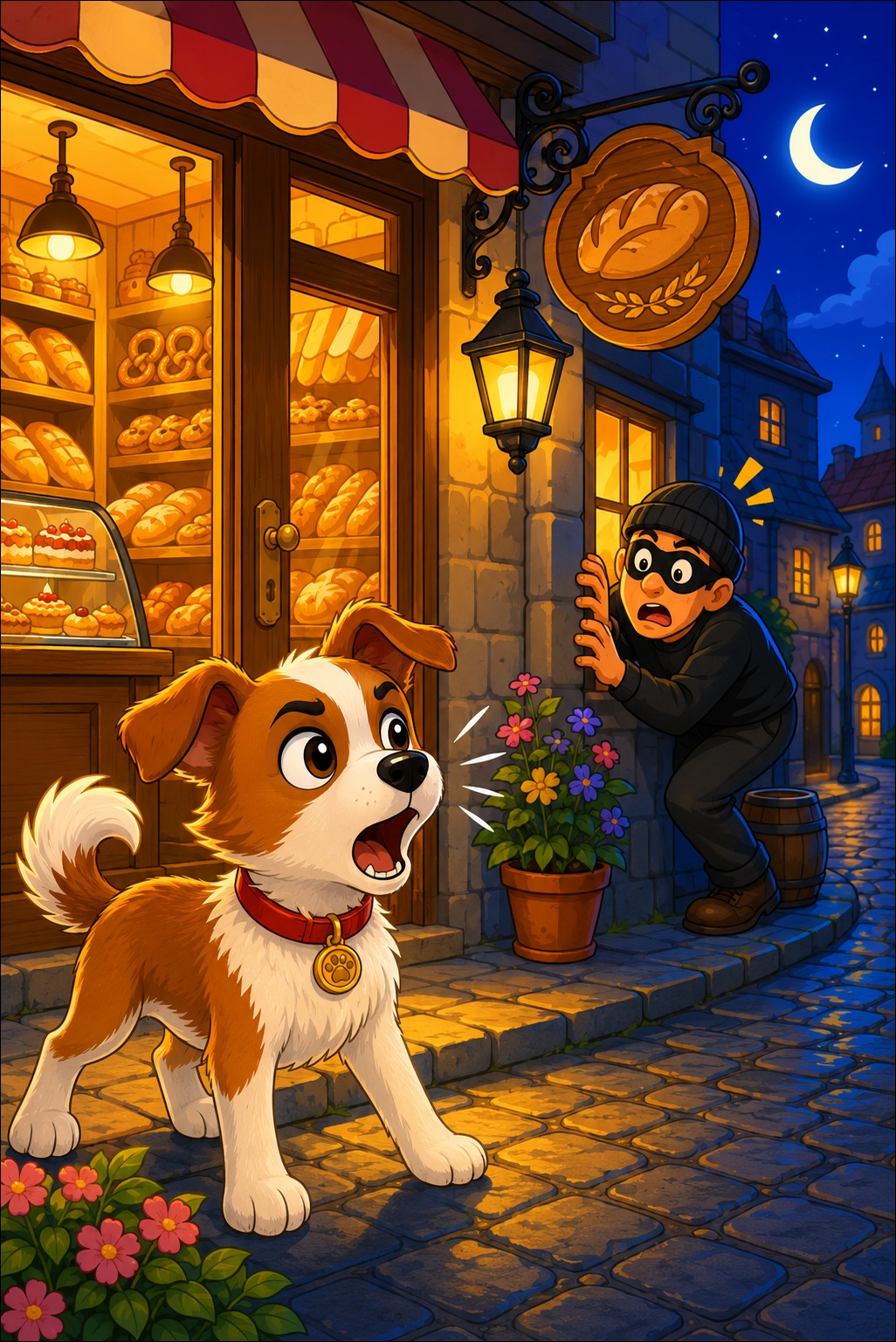 Köpek ve Hırsız Masalı Resmi