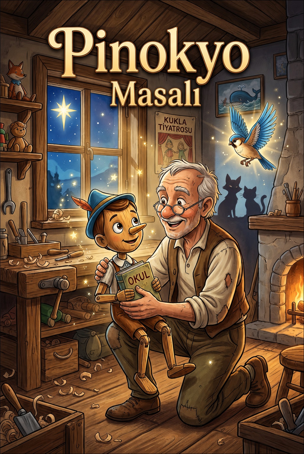 Pinokyo ve Geppetto Masalı Resmi