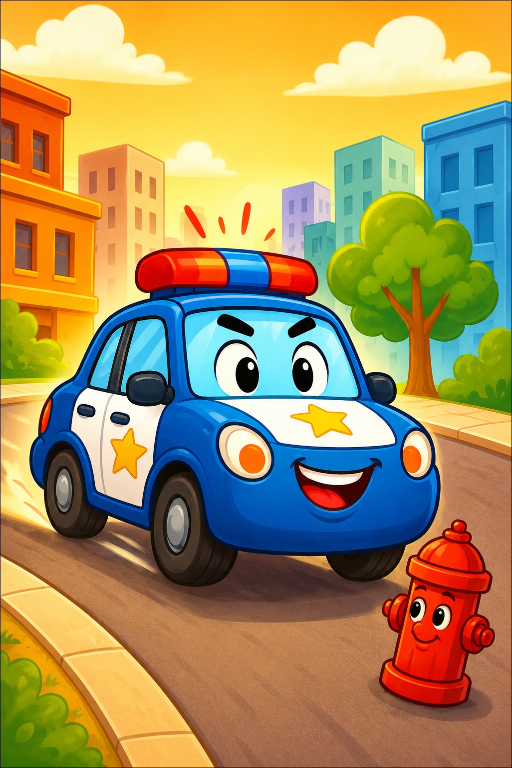 Polis Arabası Masalı Resmi